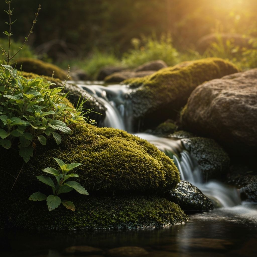 Natural landscape and botanical elements